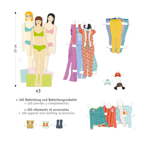 Бумажные куклы DJECO. Набор Примерка