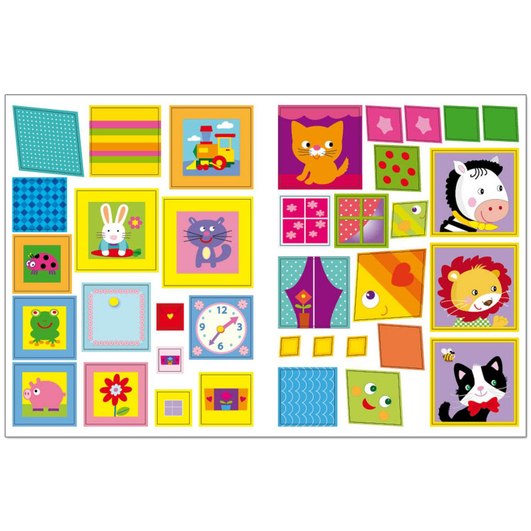 Геометрические наклейки. Квадрат