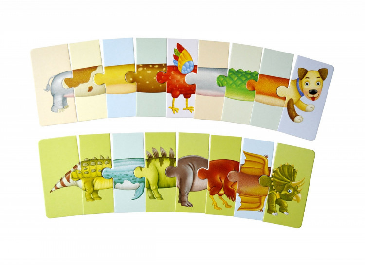 Зоо и Динопутаница (2в1). Собираем картинки, слоги и слова