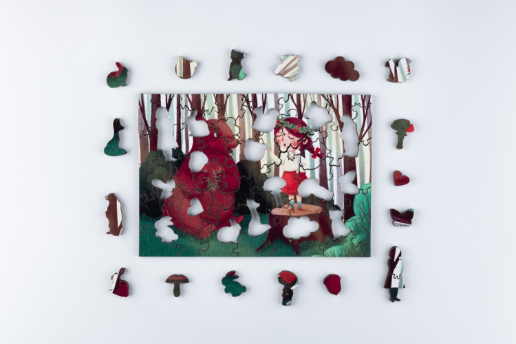 Деревянный пазл 