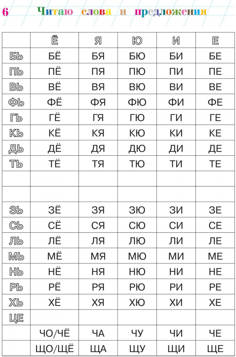 Пятак Светлана. Читаю слова и предложения. Для детей 5-6 лет