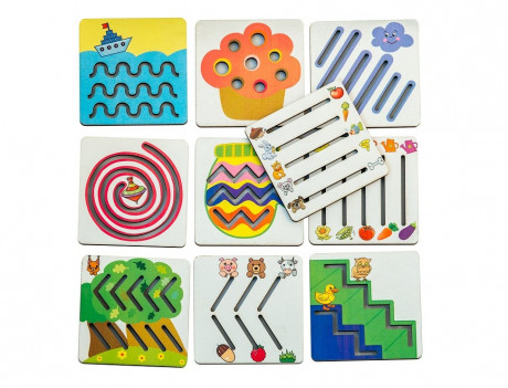 Набор деревянных линеек для рисования