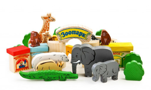 Деревянный конструктор &quot;Зоопарк&quot;