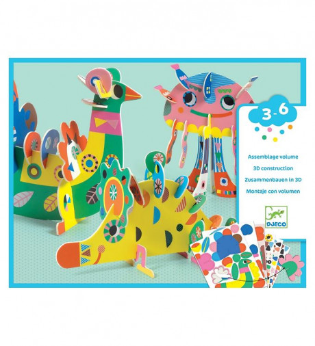 Набор для творчества. Трехмерные животные (3D Construction - 3D Animals)