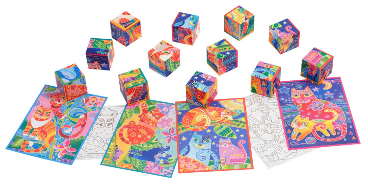 Умные кубики. Сказочные котики