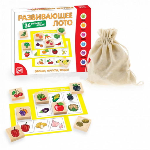 Развивающее лото &quot;Овощи, фрукты, ягоды&quot;