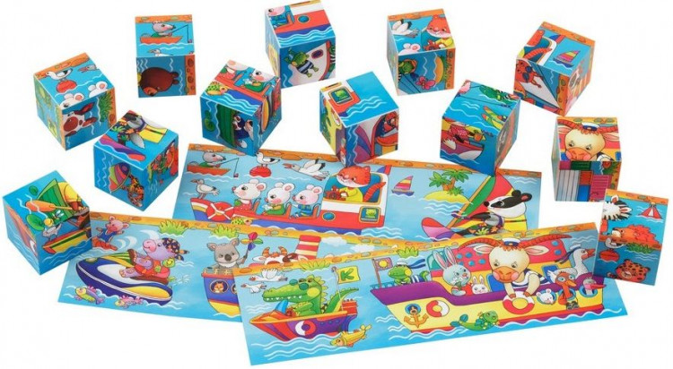 Умные кубики. Плывём по волнам (12 штук)