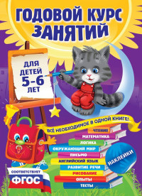 Годовой курс занятий для детей 5-6 лет (с наклейками)