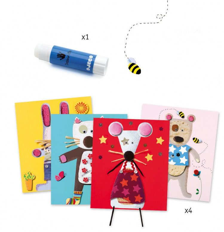 Аппликации. Маленькие животные (Little Animals)