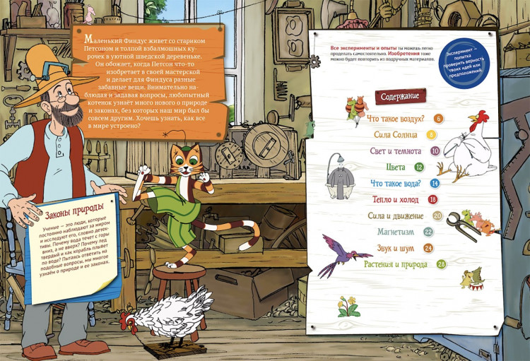 Петсон и Финдус. Эксперименты