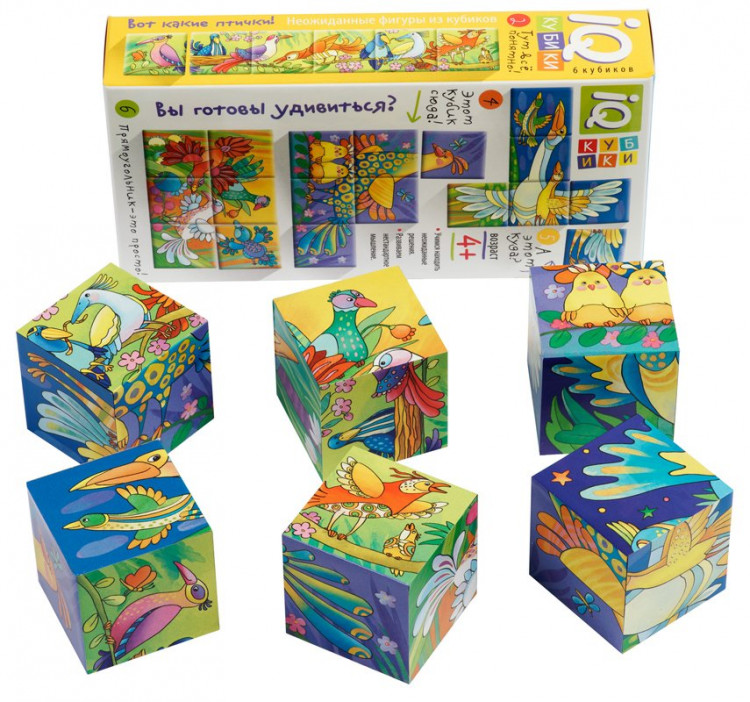 Умные кубики. Вот какие птички!