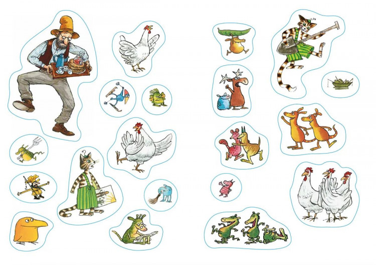 Петсон и Финдус. Книжка с заданиями и наклейками