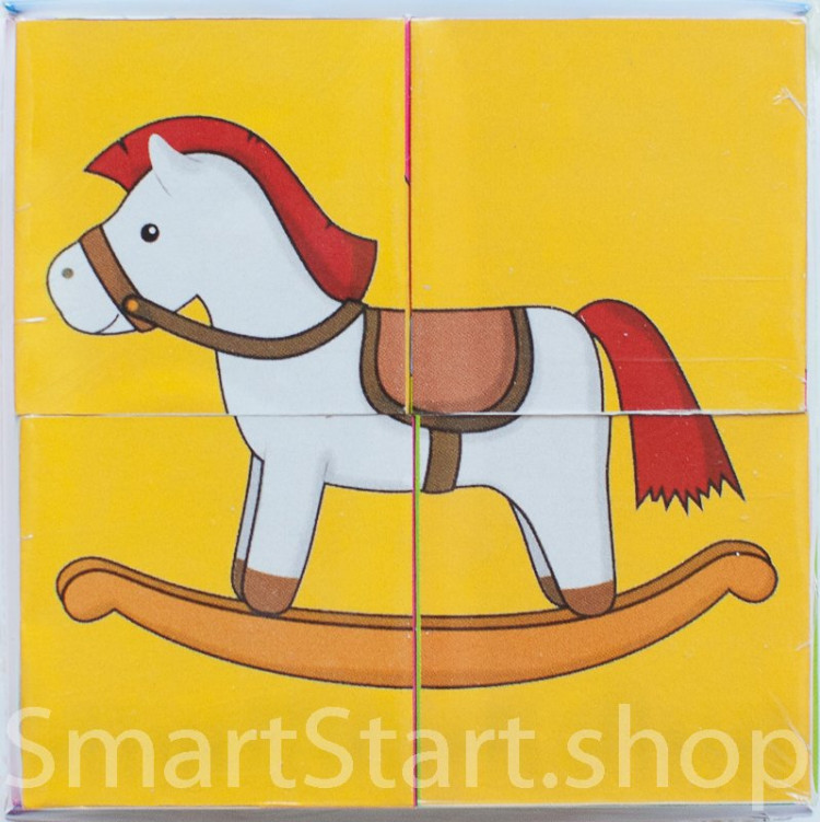 Кубики. Игрушки (4 шт.)