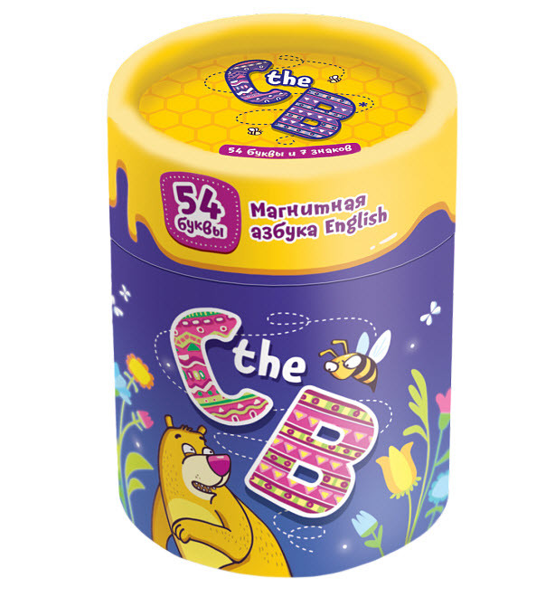 C the B. Магнитная азбука с английским буквами